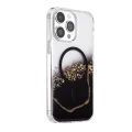BUĞZ Onegif  İphone 14 Pro Max Lotus Simli Magsafe Kapak - Siyah