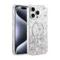 BUĞZ Onegif  İphone 14 Pro Max Misk Simli Magsafe Kapak - Desen 2
