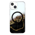 BUĞZ Onegif  İphone 15 Lotus Simli Magsafe Kapak - Siyah