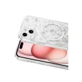 BUĞZ Onegif  İphone 15 Misk Simli Magsafe Kapak - Desen 2