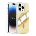 BUĞZ Onegif  İphone 15 Pro Max Lotus Simli Magsafe Kapak - Gümüş