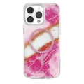 BUĞZ Onegif  İphone 15 Pro Max Lotus Simli Magsafe Kapak - Pembe