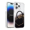 BUĞZ Onegif  İphone 15 Pro Max Lotus Simli Magsafe Kapak - Siyah