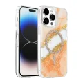 BUĞZ Onegif  İphone 15 Pro Max Lotus Simli Magsafe Kapak - Turuncu