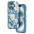 BUĞZ Onegif İphone 16 Flower Series Magsafe Kapak - Mavi