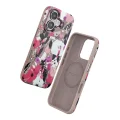 BUĞZ Onegif İphone 16 Flower Series Magsafe Kapak - Pembe