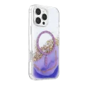 BUĞZ Onegif  İphone 16 Pro Max Lotus Simli Magsafe Kapak - Mor