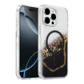 BUĞZ Onegif  İphone 16 Pro Max Lotus Simli Magsafe Kapak - Siyah