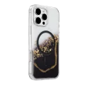 BUĞZ Onegif  İphone 16 Pro Max Lotus Simli Magsafe Kapak - Siyah