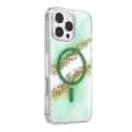 BUĞZ Onegif  İphone 16 Pro Max Lotus Simli Magsafe Kapak - Yeşil