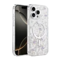 BUĞZ Onegif  İphone 16 Pro Max Misk Simli Magsafe Kapak - Desen 2