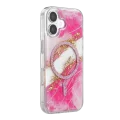 BUĞZ Onegif  İphone 17 Lotus Simli Magsafe Kapak - Pembe