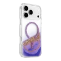 BUĞZ Onegif  İphone 17 Pro Max Lotus Simli Magsafe Kapak - Mor