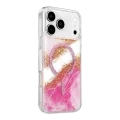 BUĞZ Onegif  İphone 17 Pro Max Lotus Simli Magsafe Kapak - Pembe