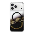 BUĞZ Onegif  İphone 17 Pro Max Lotus Simli Magsafe Kapak - Siyah