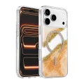 BUĞZ Onegif  İphone 17 Pro Max Lotus Simli Magsafe Kapak - Turuncu