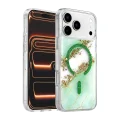 BUĞZ Onegif  İphone 17 Pro Max Lotus Simli Magsafe Kapak - Yeşil