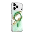 BUĞZ Onegif  İphone 17 Pro Max Lotus Simli Magsafe Kapak - Yeşil
