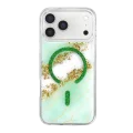 BUĞZ Onegif  İphone 17 Pro Max Lotus Simli Magsafe Kapak - Yeşil