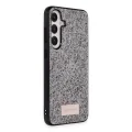 BUĞZ Onegif Samsung Galaxy A05s Bright Simli Kapak - Gümüş