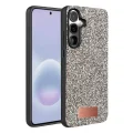 BUĞZ Onegif Samsung Galaxy A57 5g Bright Simli Kapak - Gümüş
