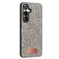 BUĞZ Onegif Samsung Galaxy S24 Fe Bright Simli Kapak - Gümüş