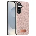 BUĞZ Onegif Samsung Galaxy S25 Bright Simli Kapak - Pembe