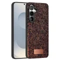 BUĞZ Onegif Samsung Galaxy S25 Plus Bright Simli Kapak - Derin Mor