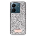 BUĞZ Onegif Xiaomi Redmi 13c Bright Simli Kapak - Gümüş