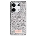 BUĞZ Onegif Xiaomi Redmi Note 13 Pro 4g Bright Simli Kapak - Gümüş