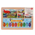 BUĞZ ONY-233-234-235-236 Ahşap Eğitici Puzzle Havaalanı - 1 Adet Stokta Olan Gönderilir