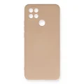 BUĞZ Oppo A15 Kılıf Nano İçi Kadife Silikon - Pudra