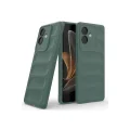 BUĞZ Oppo A3 Kılıf Optimum Silikon - Koyu Yeşil