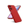 BUĞZ Oppo A38 Kılıf First Silikon - Kırmızı