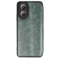BUĞZ Oppo A38 Kılıf Flip Cover - Koyu Yeşil