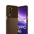 BUĞZ Oppo A5 4g Auto Focus Karbon Kapak - Kahverengi