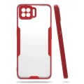 BUĞZ Oppo A73 Kılıf Platin Silikon - Kırmızı