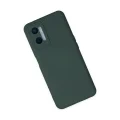 BUĞZ Oppo A96 Kılıf Nano İçi Kadife Silikon - Koyu Yeşil