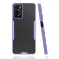 BUĞZ Oppo A96 Kılıf Platin Silikon - Lila