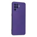 BUĞZ Oppo Reno 5 Lite Kılıf Nano İçi Kadife Silikon - Mor