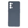 BUĞZ Oppo Reno 5 Pro Kılıf Nano İçi Kadife Silikon - Gri