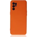 BUĞZ Oppo Reno 6 Kılıf Nano İçi Kadife Silikon - Turuncu