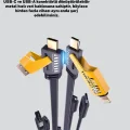 BUĞZ Örgülü Tasarım 4’ü 1 Arada USB-C Lightning Hızlı Şarj Kablosu