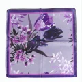 BUĞZ Orkide Desenli Zr Şifon Fular 50*50 cm