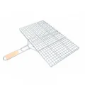 BUĞZ Orta Boy Mangal Izgarası - 40x30 cm - Ahşap Saplı