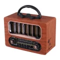 BUĞZ Orta Boy Retro Ahşap Tasarım Bluetooth Hoparlörlü Radyo – FM/AM Destekli, Şarjlı ve Taşınabiliri Radyo NS-6636