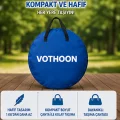 BUĞZ Otomatik Kabin Giyinme Çadırı 120x120x190 Cm Üst Havalandırma Yan Pencereli Duş & Wc Çadırı Mavi
