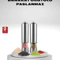 BUĞZ Otomatik Pilli Tuz ve Karabiber Öğütücü Seti