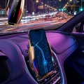 BUĞZ Otomatik Sensörlü Araç Telefon Tutucu Kablosuz Şarj Özellikli 360 Derece Döner