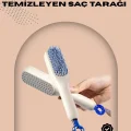  Otomatik Temizlenen Ergonomik Saç Tarağı – Masaj Başlıklı